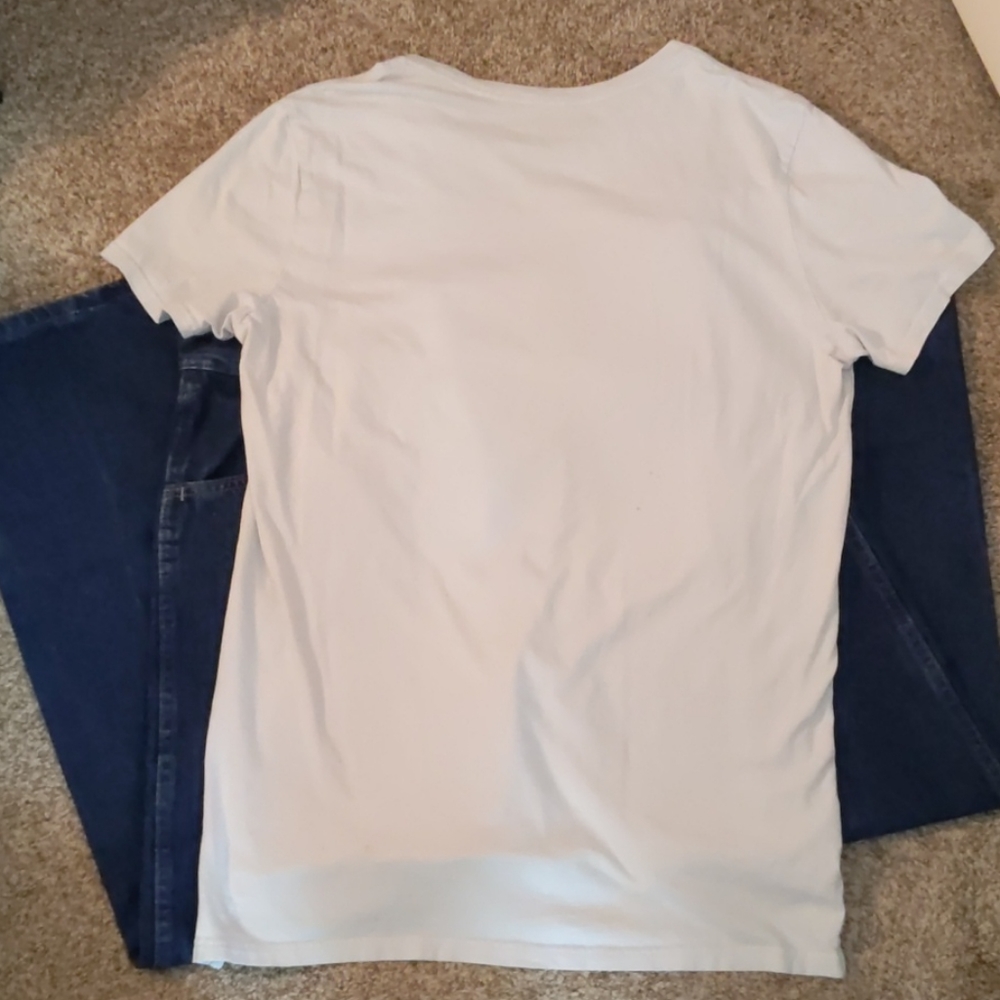 Express { EXP } Light Gray T-shirt . Size L - Picture 9 of 11